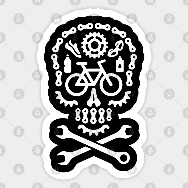 Dia de los Muertos mountain bike MTB skull ATB bicycle cycling